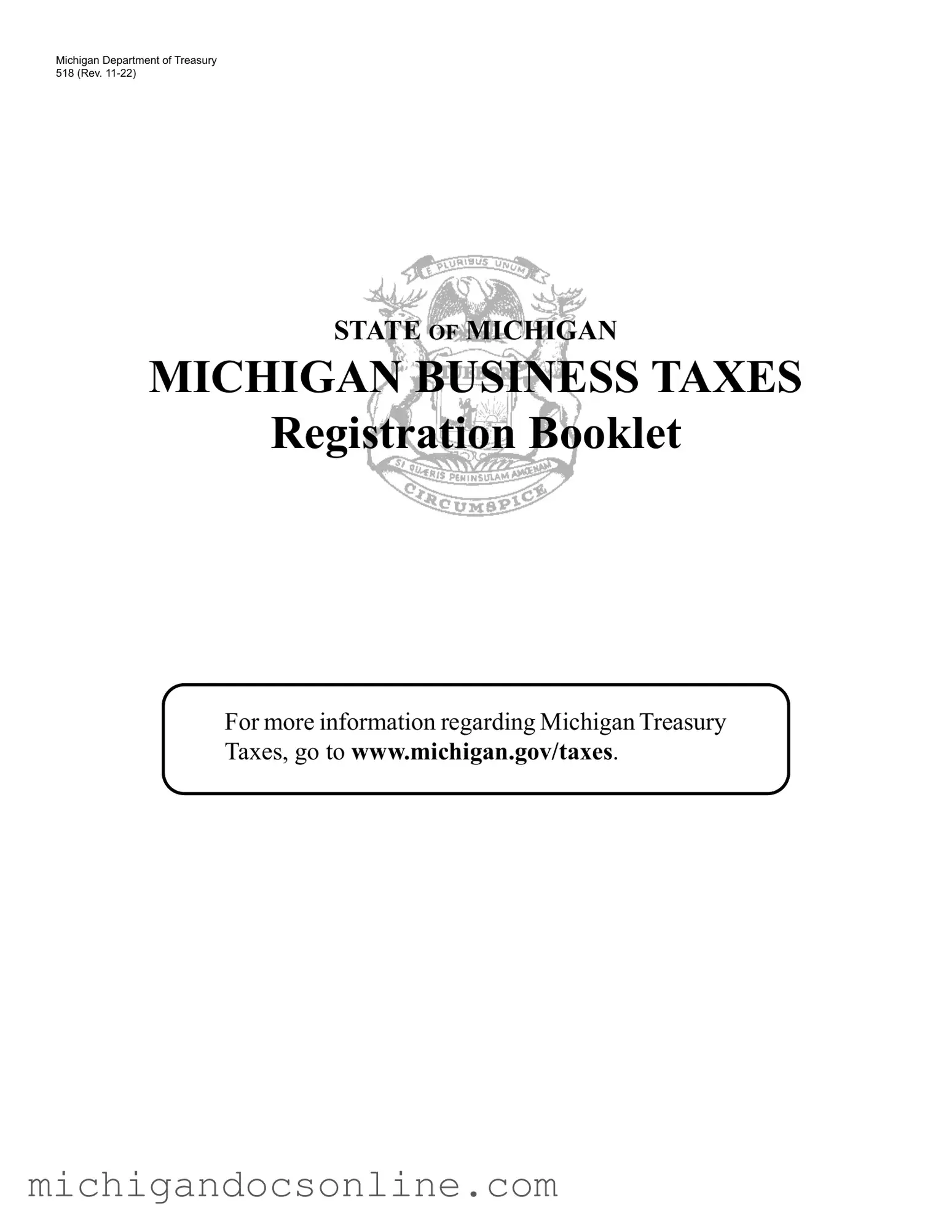 Blank 518 Michigan PDF Form